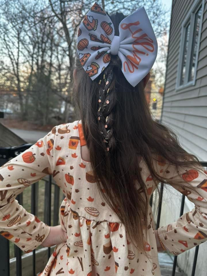 Pumpkin Spice Long Sleeve Peplum Set