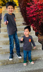Bravery Button up Henley Long Sleeve Tee