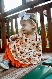 Pumpkin Spice Long Sleeve Peplum Set