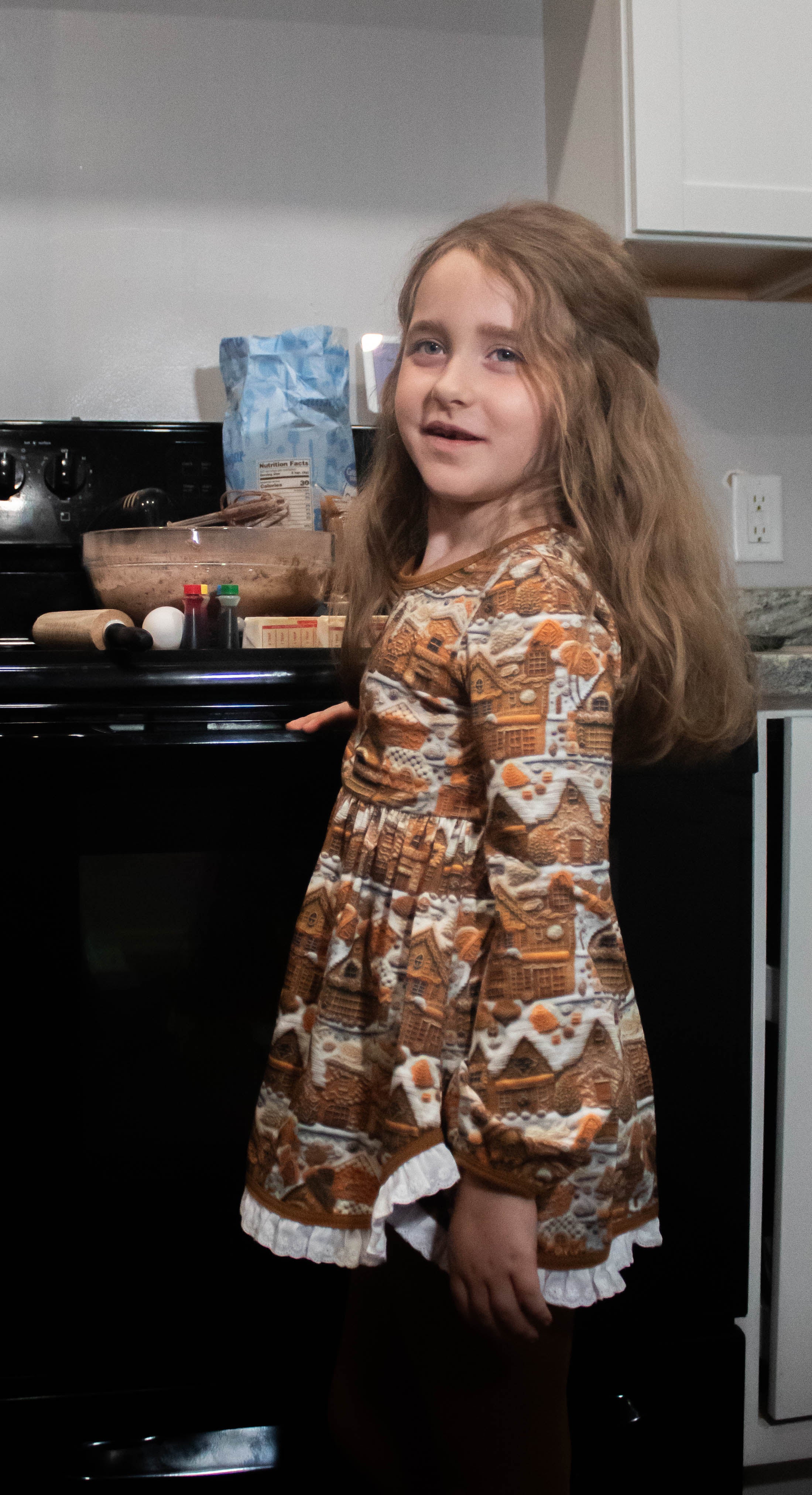 Gingerbread Peplum Set BAMBOO