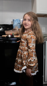 Gingerbread Peplum Set BAMBOO