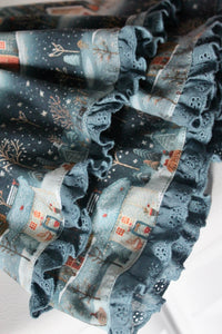 Snowy Village Peplum Set Long Sleeve