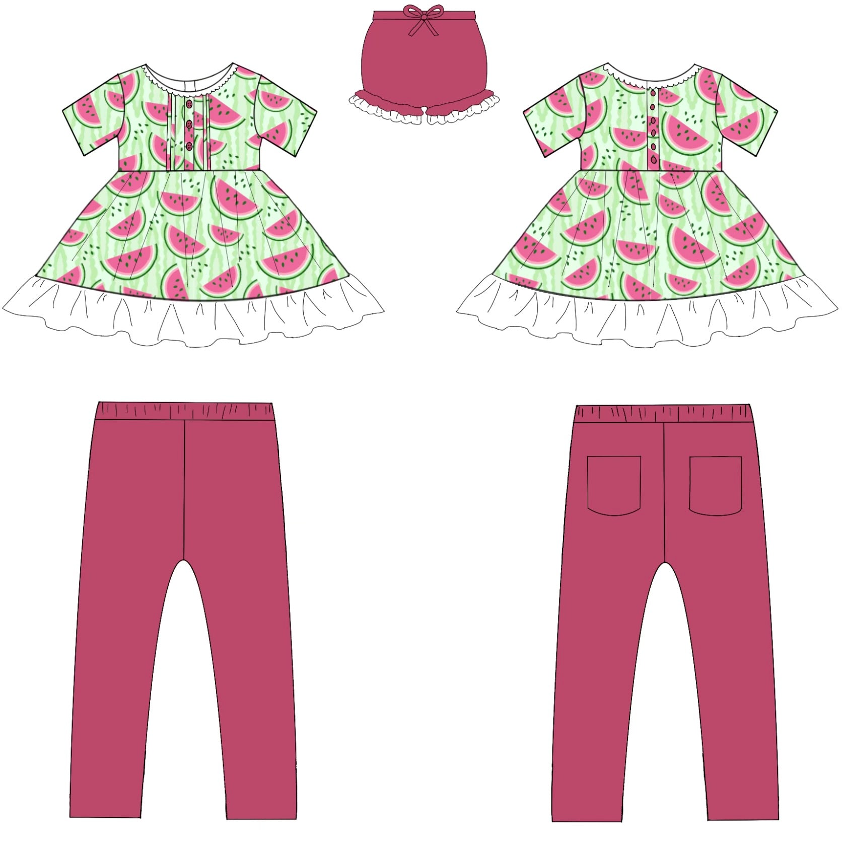 Watermelon Peplum