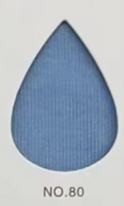 Blue Ribbed Henley (Thin Ribbed)