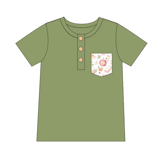 Petals and Pages Green Tee