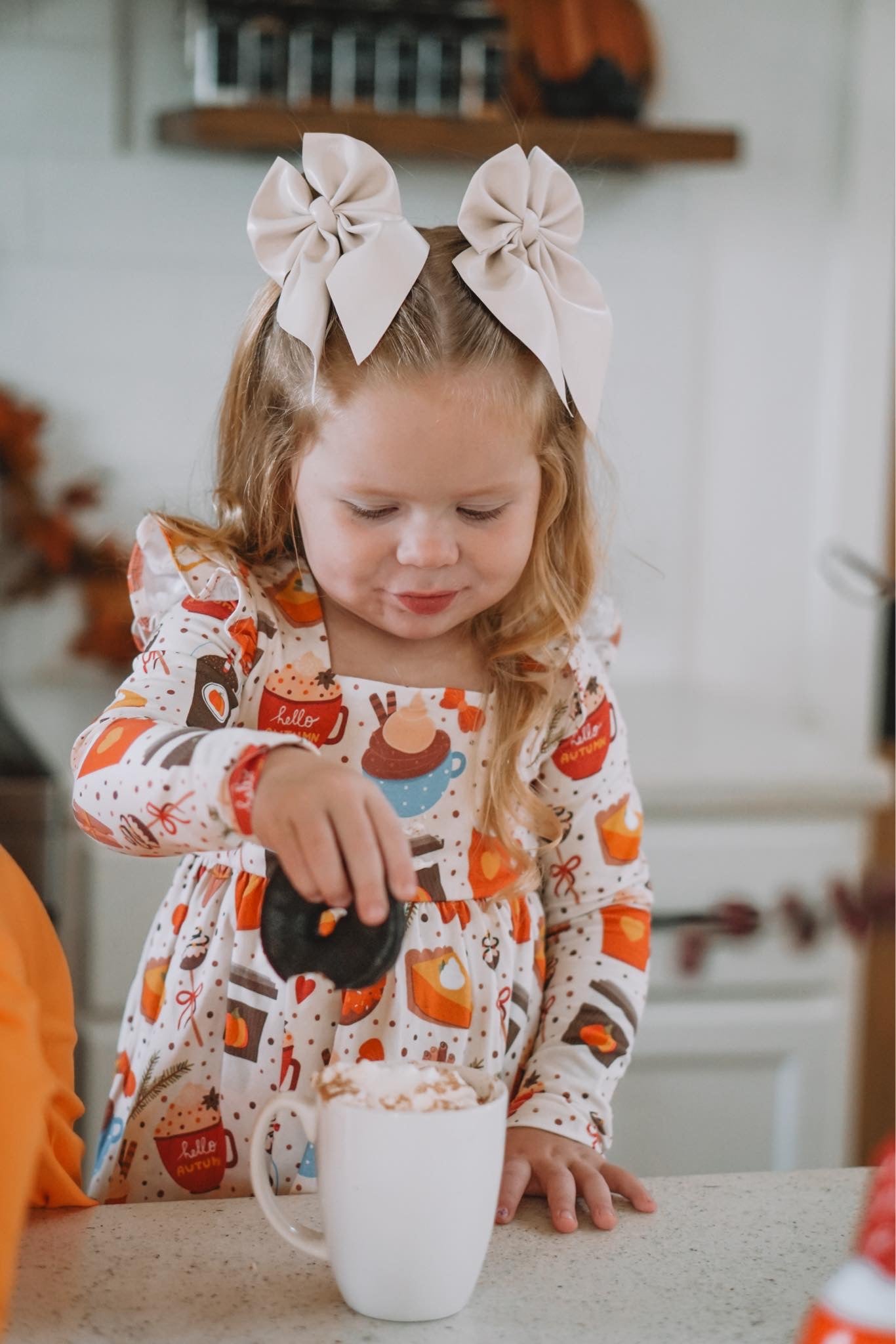 Pumpkin Spice Peplum Long Sleeve