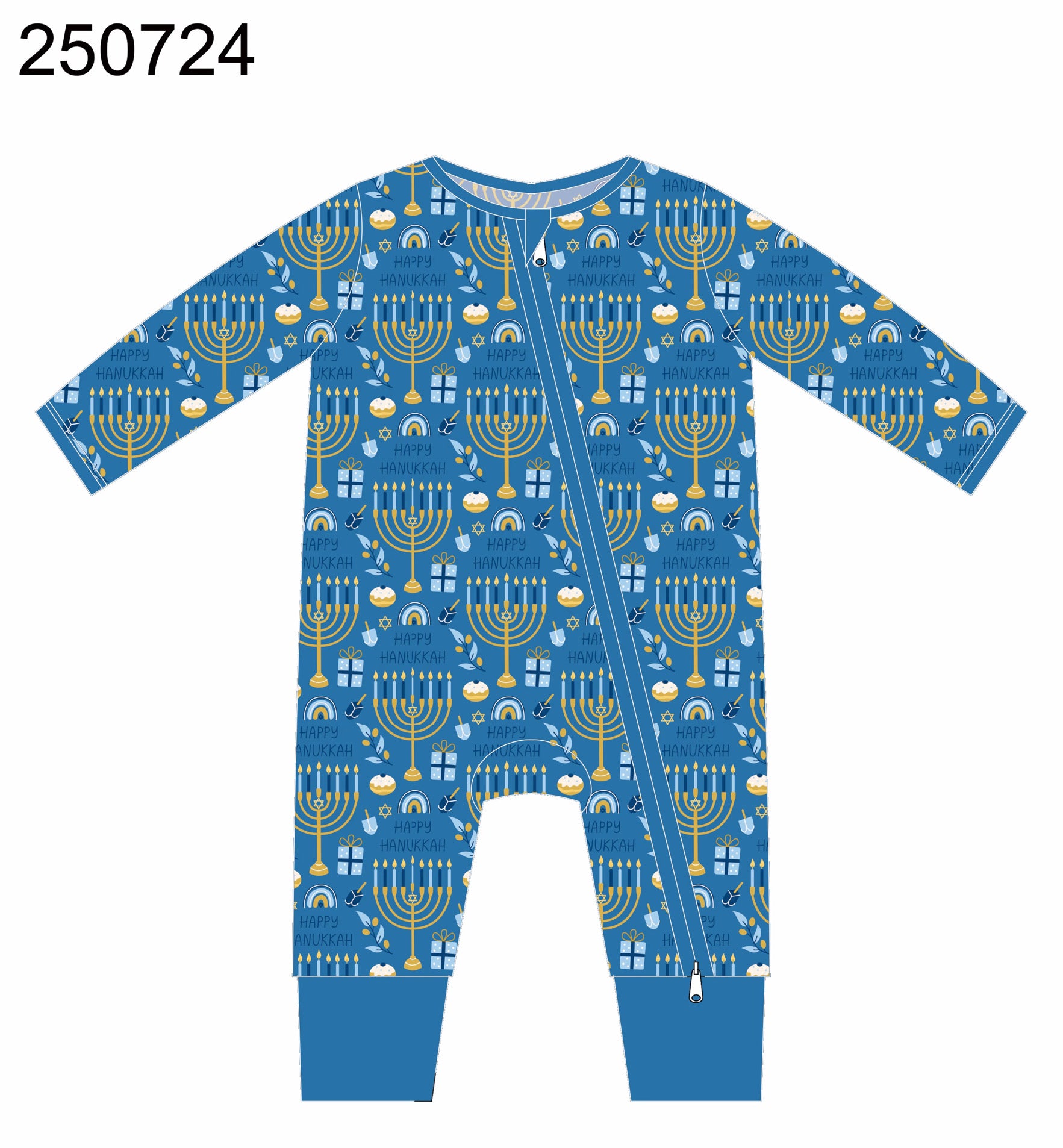 Hanukkah Zippie (No Ruffles)