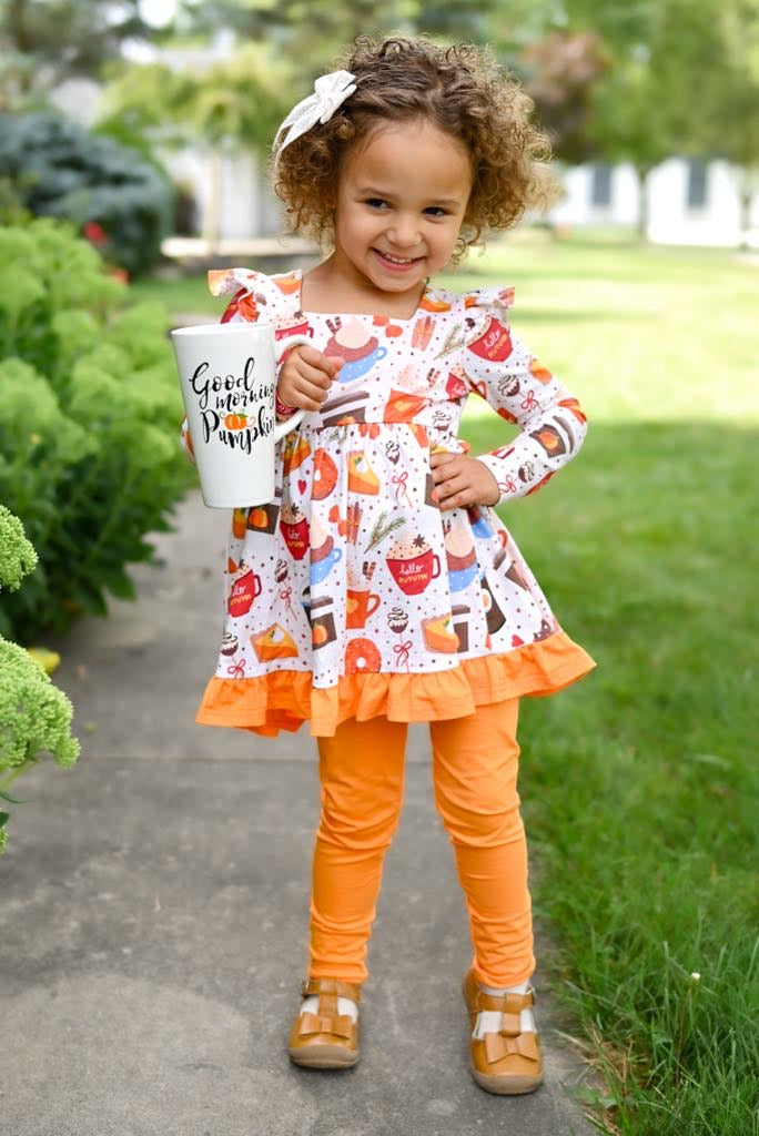 Pumpkin Spice Peplum Long Sleeve