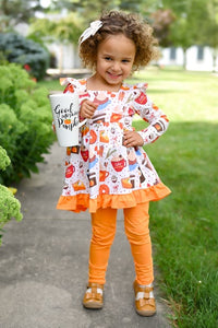 Pumpkin Spice Peplum Long Sleeve