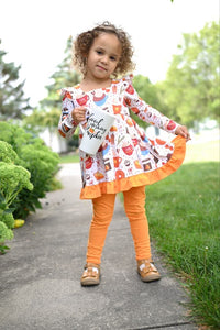 Pumpkin Spice Peplum Long Sleeve