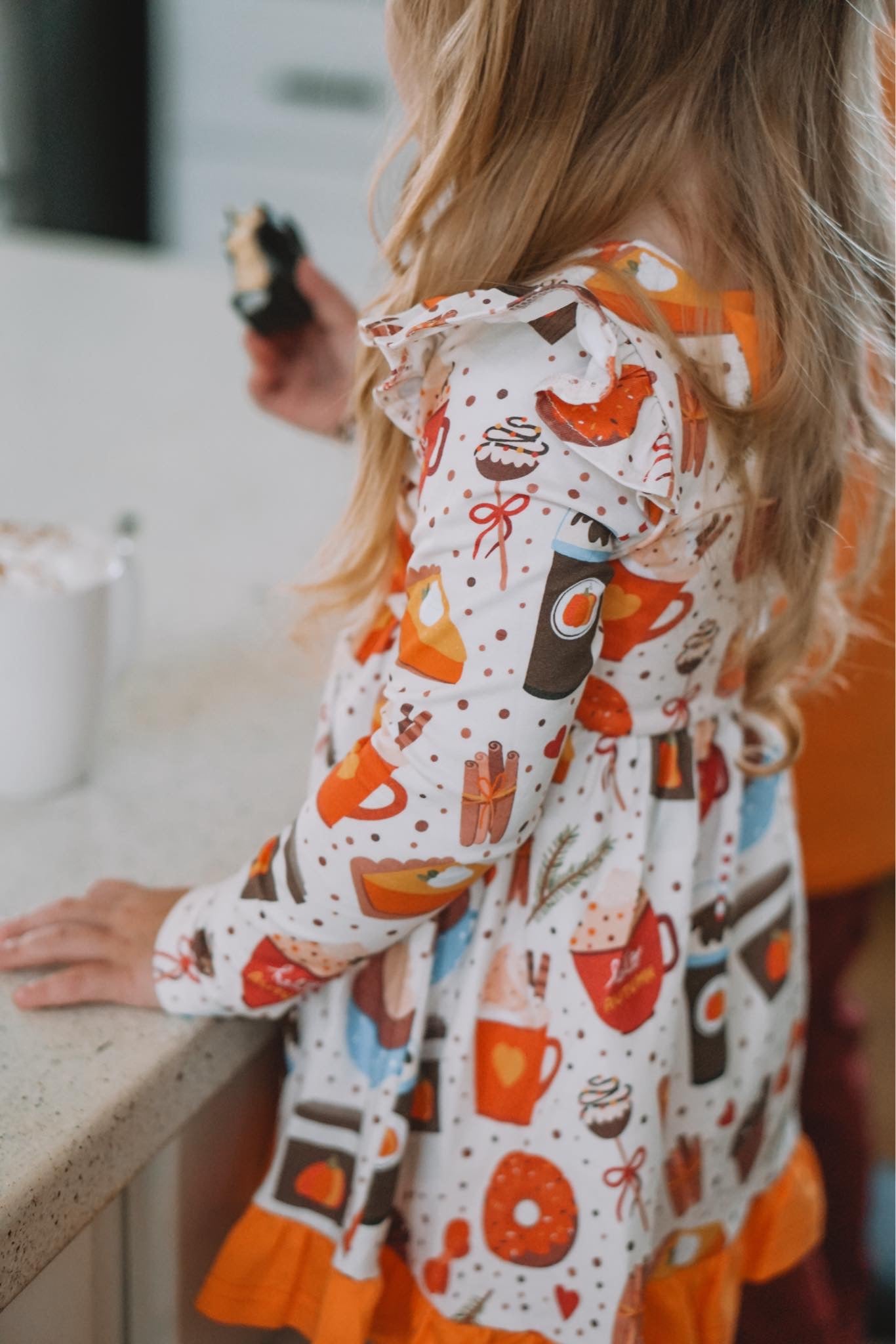 Pumpkin Spice Peplum Long Sleeve