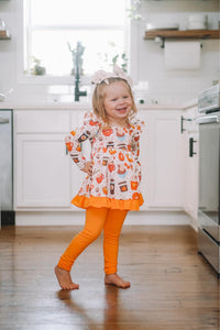 Pumpkin Spice Peplum Long Sleeve
